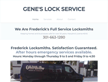 Tablet Screenshot of geneslockservice.com
